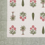 Diwali Gift Box | 1 Double Bedsheet, 1 Pair Door Hanging, 1 Metal Urli, 2 Laddoo Candles