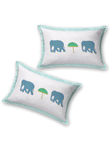 Extra Soft Percale Cotton Super King Handblock Print Bedsheet with 2 Pillow Covers