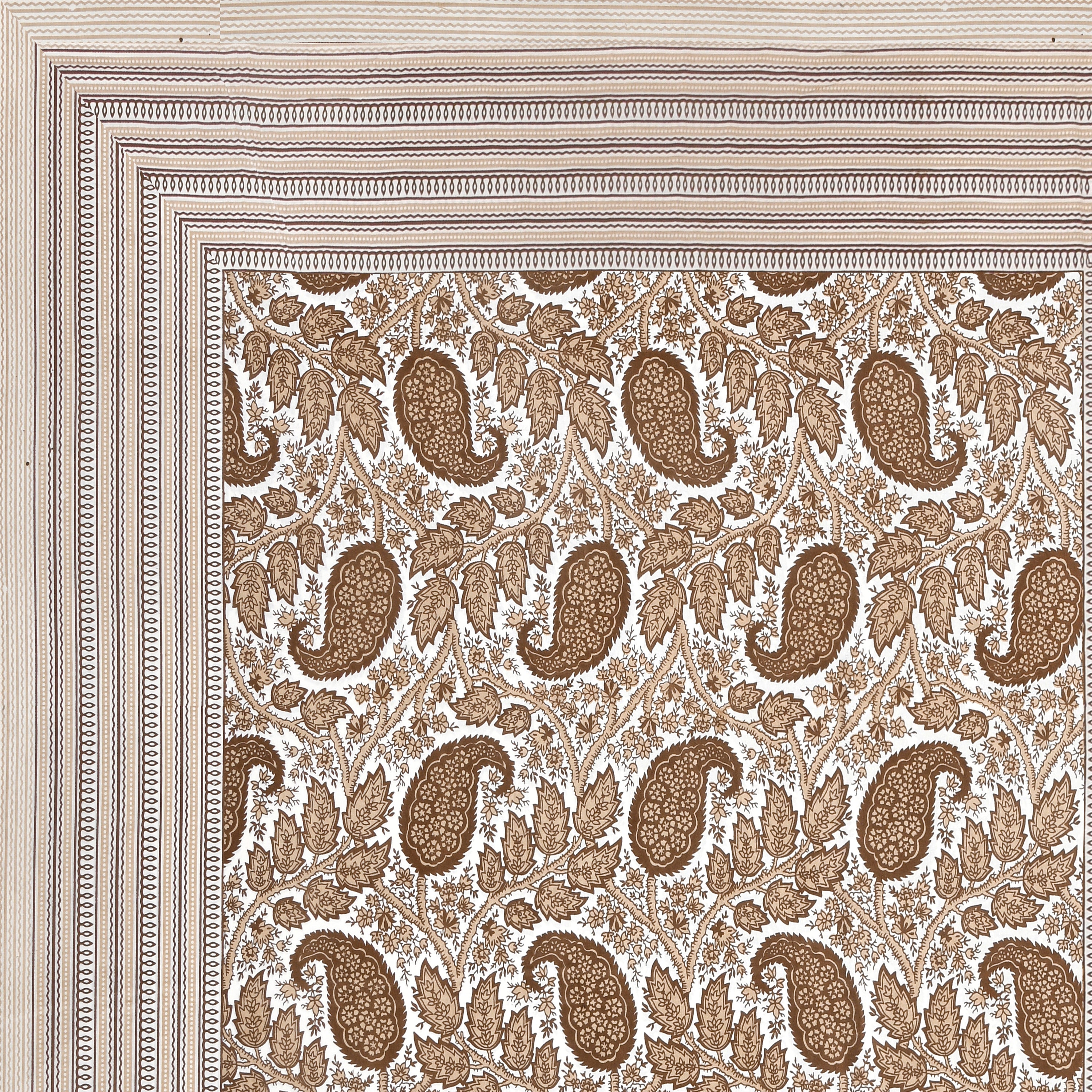 Cotton Floral Print Single bedsheet with 1 Pillow Cover