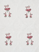 Quilted Floral Printed Reversible Bedcover with 2 Pillow Covers