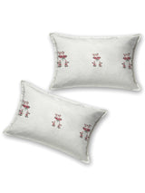 Quilted Floral Printed Reversible Bedcover with 2 Pillow Covers
