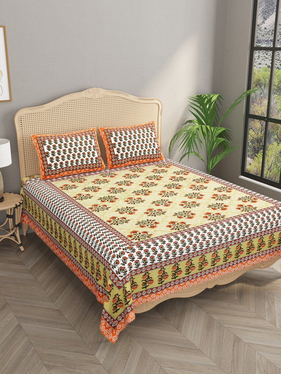 Bedsheet with pillow outlet cover