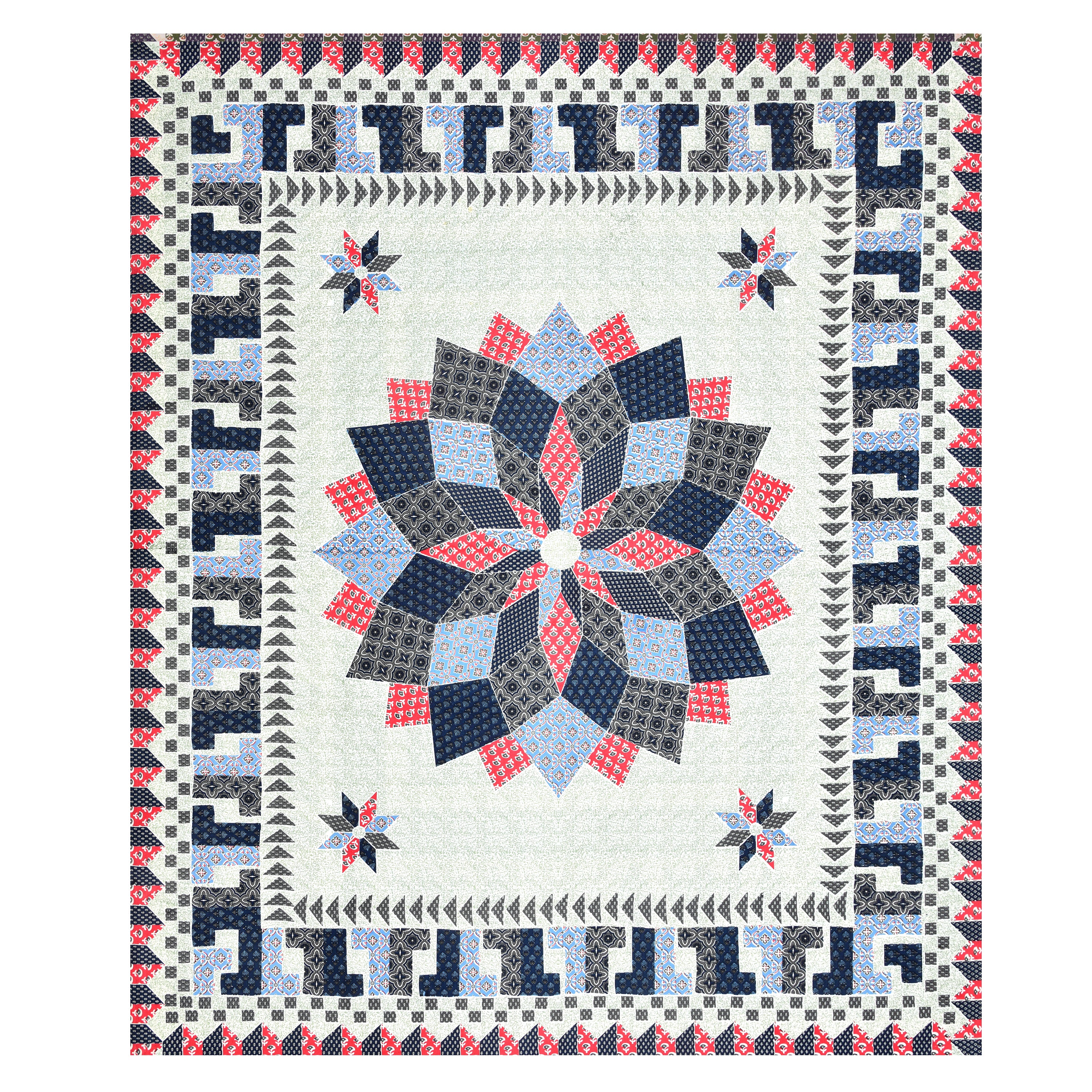 Floral Print Cotton Double King Bedsheet with 2 Pillow Covers