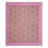 Floral Print Cotton Double King Bedsheet with 2 Pillow Covers