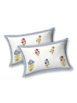 Floral Print Cotton Double King Bedsheet with 2 Pillow Covers