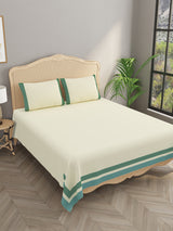 Double King 300 TC Bedsheet with 2 Pillow Covers
