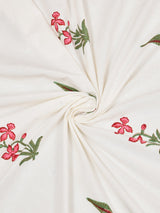 Double King Floral Print Bedsheet with 2 Pillow Covers