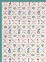 Cotton Super King Handblock Print Bedsheet with 2 Pillow Covers