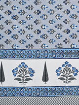 Floral Print Cotton Double King Bedsheet with 2 Pillow Covers