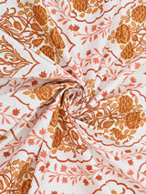 Cotton Printed Bedsheet with 2 Pillow Covers - (108 x 108 Inch)