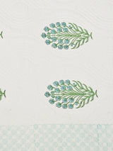 Quilted Floral Printed Reversible Bedcover with 2 Pillow Covers
