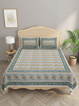 Double King Bedsheet with 2 Pillow Covers