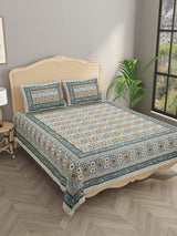Double King Bedsheet with 2 Pillow Covers