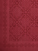 Applique cut work cotton  Bedcover with 2 Pillow Covers