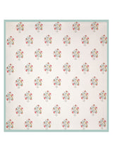Handblock Print Super King Bedsheet in Extra Soft Percale Cotton with 2 Pillow covers