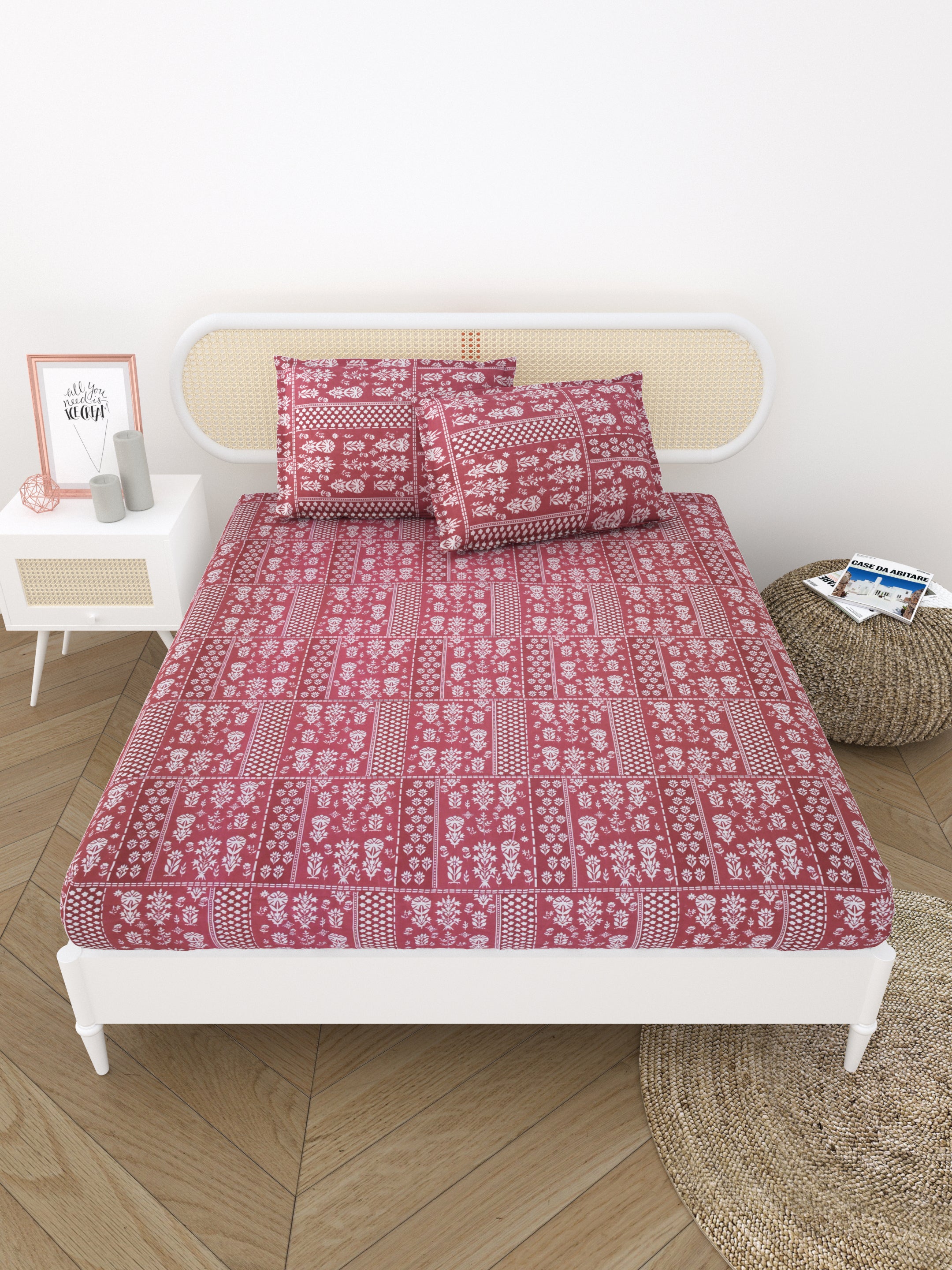 Diwali Value Gift Box | 1 Double Bedsheet & 2 Wall Hangings