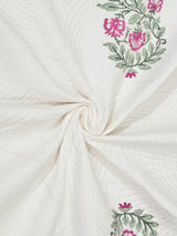 Quilted Floral Printed Reversible Bedcover with 2 Pillow Covers