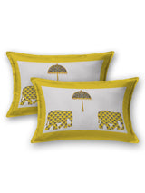 Double King Handblock Print Bedsheet with 2 Pillow Covers
