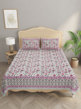 Double King Bedsheet with 2 Pillow Covers