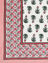 Diwali Gift Box | 1 Double Bedsheet, 1 Pair Door Hanging, 1 Metal Urli, 2 Laddoo Candles