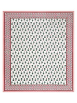 Diwali Gift Box | 1 Double Bedsheet, 1 Pair Door Hanging, 1 Metal Urli, 2 Laddoo Candles