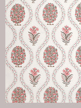 Extra Soft Percale Cotton Double King Floral Print Bedsheet with 2 Pillow Covers
