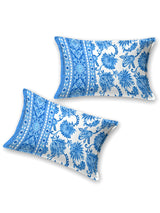 Cotton Printed Bedsheet with 2 Pillow Covers - (108 x 108 Inch)