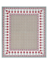 Diwali Gift Box | 1 Double Bedsheet, 1 Pair Door Hanging, 1 Metal Urli, 2 Laddoo Candles