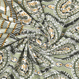 Floral Print Cotton Double King Bedsheet with 2 Pillow Covers