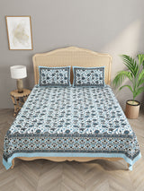 Double King Bedsheet with 2 Pillow Covers