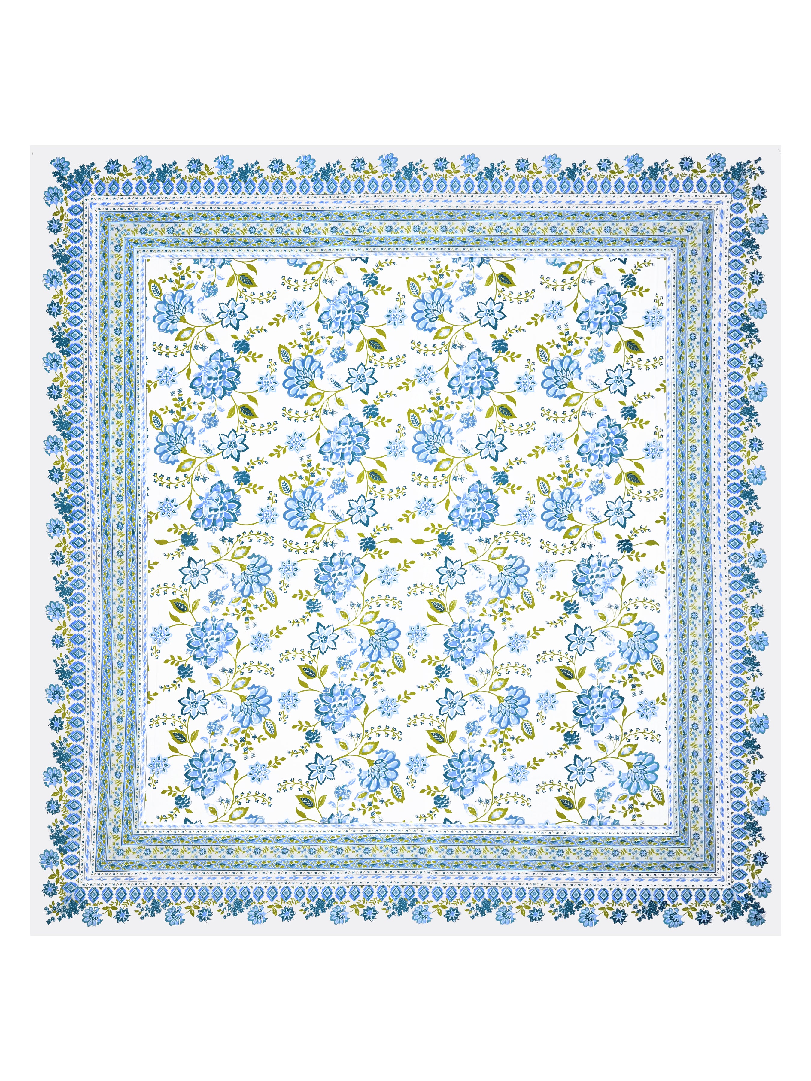 Cotton Printed Bedsheet with 2 Pillow Covers - (108 x 108 Inch)