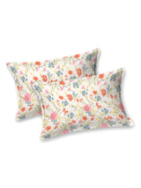 Floral Print Super King Cotton Bedsheet with 2 Pillow Covers