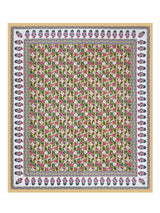 Floral Print Cotton Double King Bedsheet with 2 Pillow Covers
