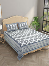 Double King Bedsheet with 2 Pillow Covers