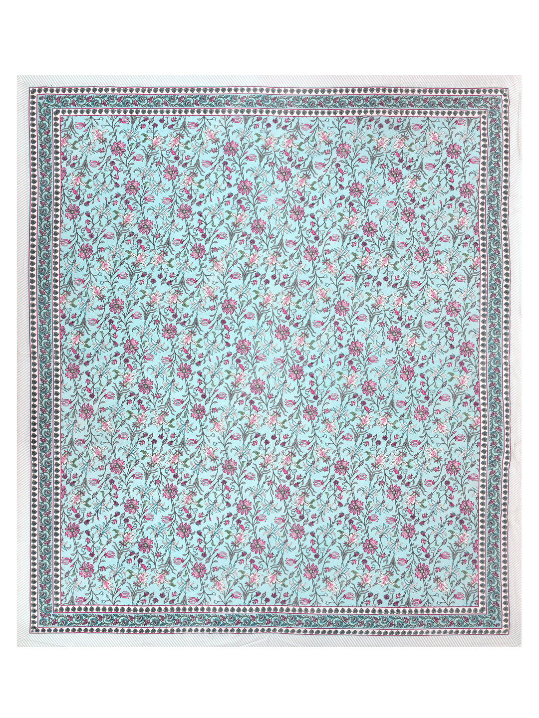 Diwali Gift Box | 1 Double Bedsheet, 1 Pair Door Hanging, 1 Metal Urli, 2 Laddoo Candles