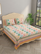 Double King Bedsheet with 2 Pillow Covers