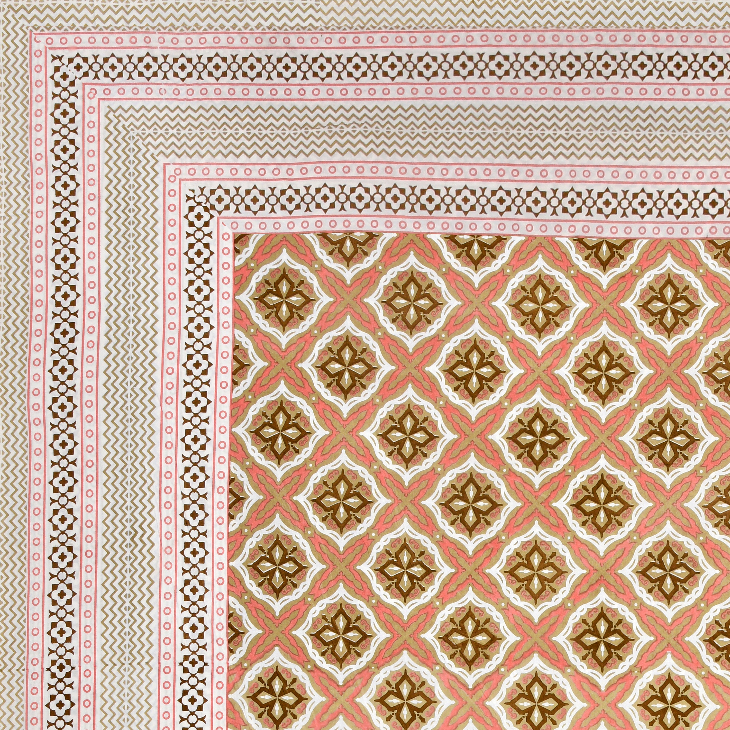 Cotton Floral Print Single bedsheet with 1 Pillow Cover