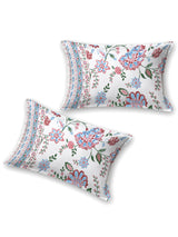 Cotton Printed Bedsheet with 2 Pillow Covers - (108 x 108 Inch)