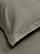 Luxury 400 TC Solid Cotton Bedsheet – 108 x 108 Inches with 2 Pillow Covers | Premium Cotton Comfort