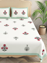 Double King Bedsheet with 2 Pillow Covers