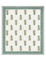 Floral Print Cotton Double King Bedsheet with 2 Pillow Covers