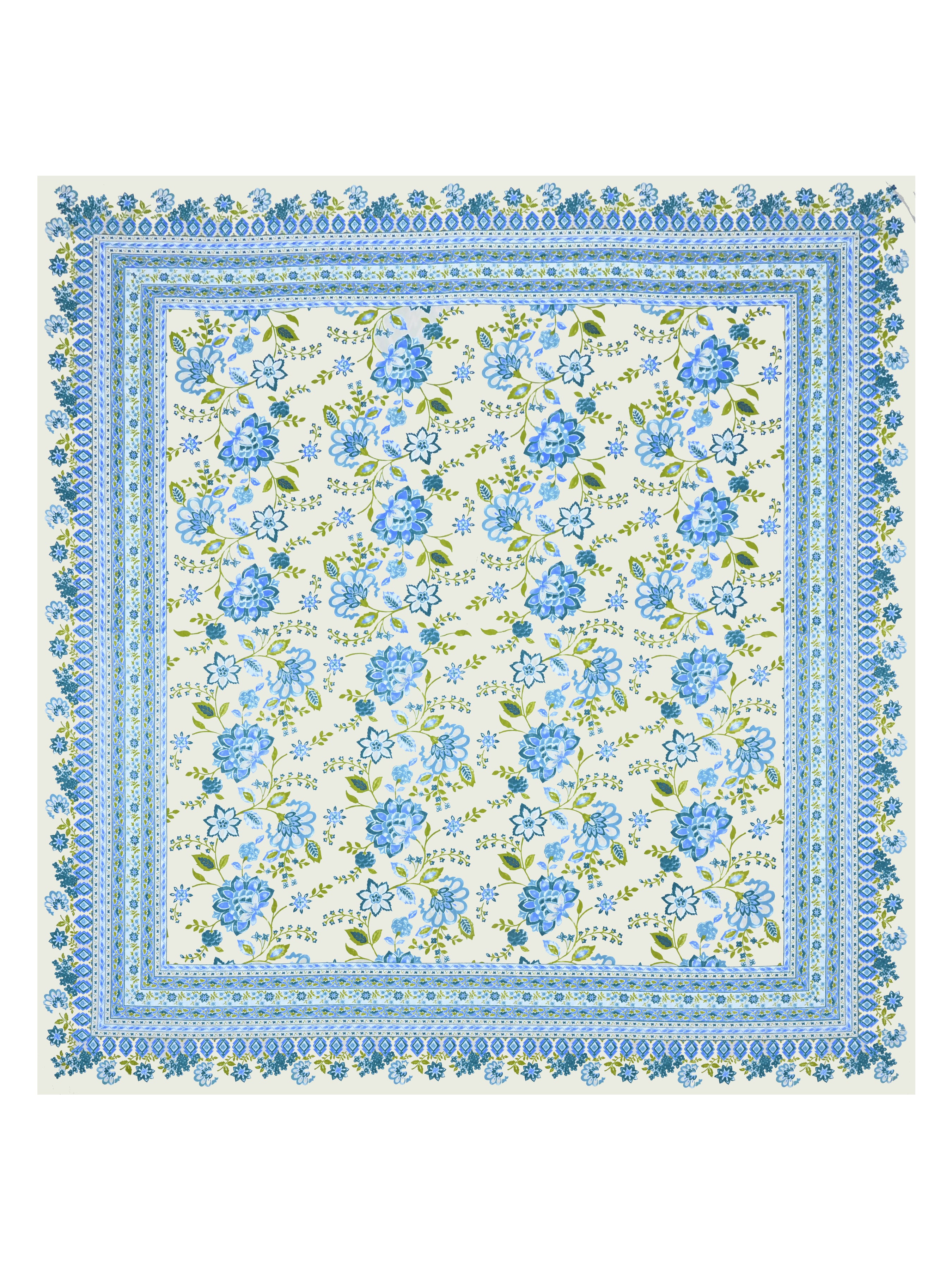 Cotton Printed Bedsheet with 2 Pillow Covers - (108 x 108 Inch)