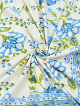 Cotton Printed Bedsheet with 2 Pillow Covers - (108 x 108 Inch)