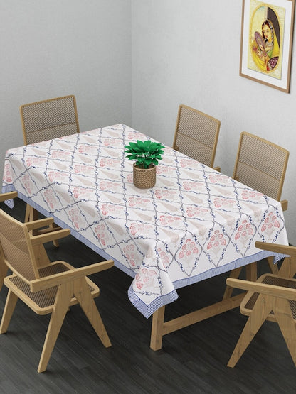 Handblock Printed Table Cover - 6 Seater (60X90 Inches)