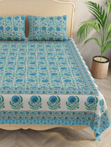 Double King Bedsheet with 2 Pillow Covers