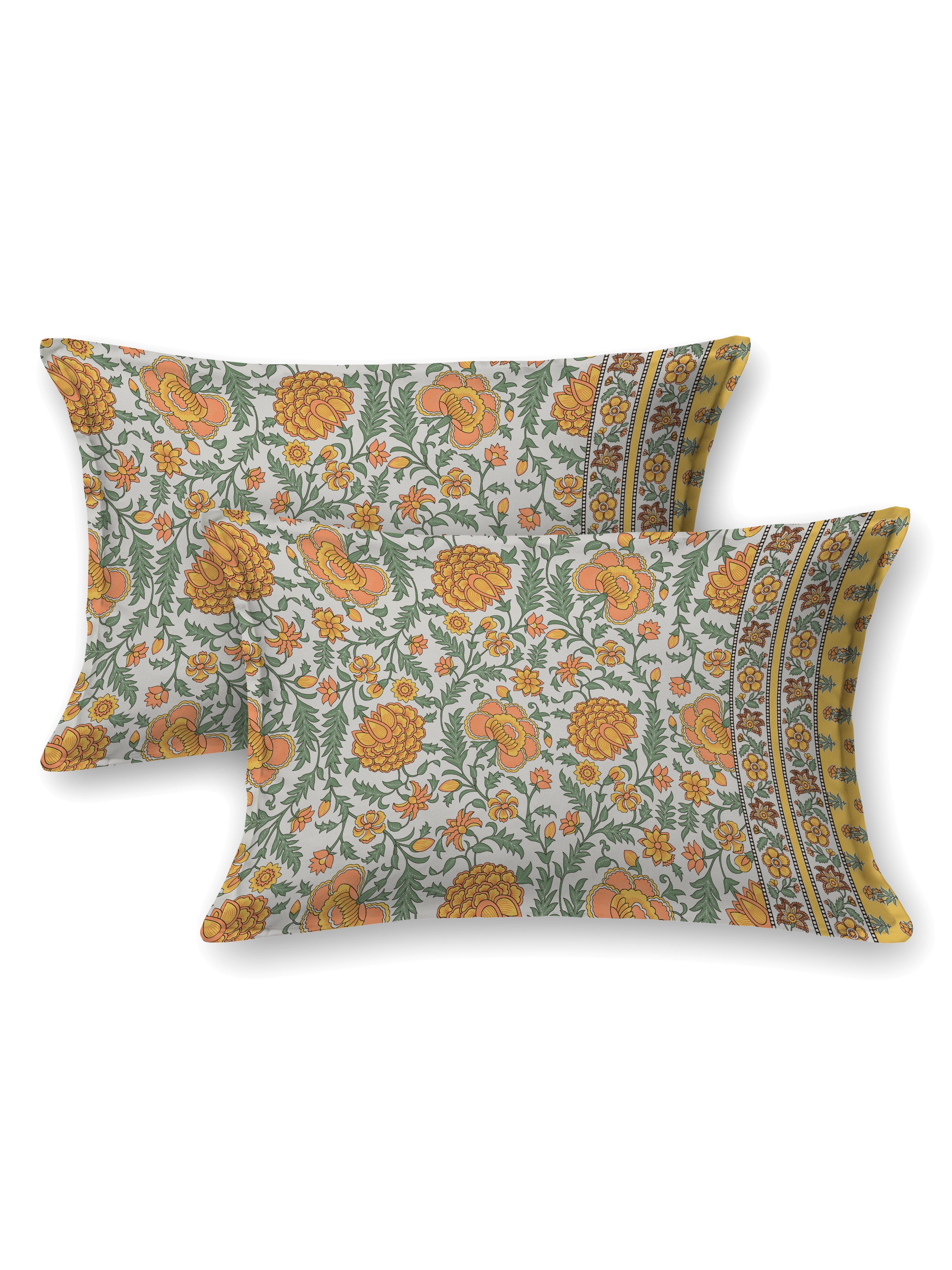 Double King Bedsheet with 2 Pillow Covers