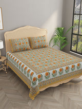 Double King Bedsheet with 2 Pillow Covers