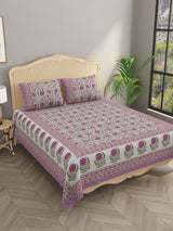 Double King Bedsheet with 2 Pillow Covers