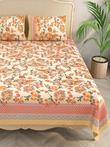 Double King Bedsheet with 2 Pillow Covers