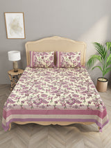 Double King Bedsheet with 2 Pillow Covers